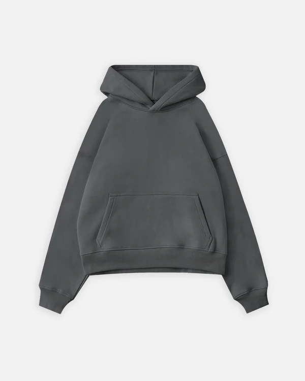 Cropped Hoodie Charcoal