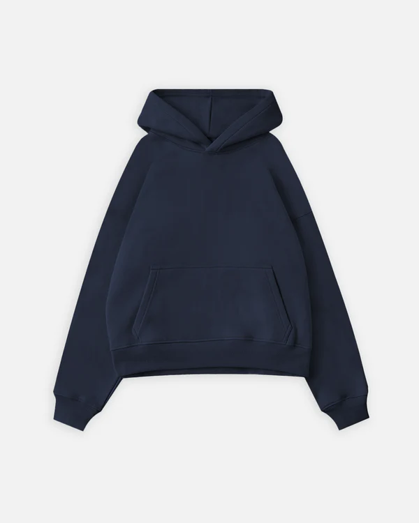 Cropped Hoodie Navy