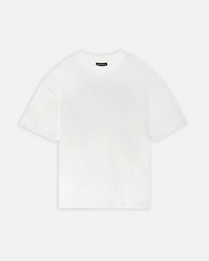 Drop Shoulder Short Sleeve T-Shirt White