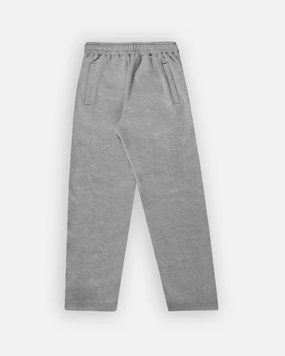 Open Bottom Sweatpants Grey