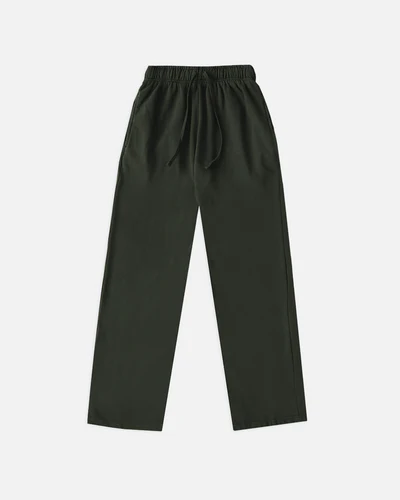 Open Bottom Sweatpants Olive