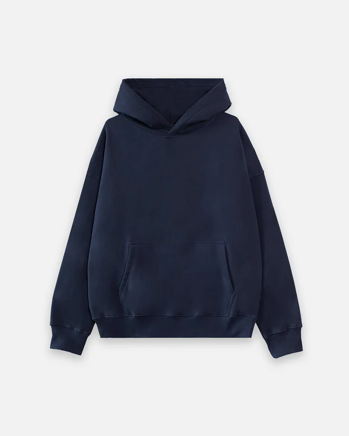 Drop Shoulder Hoodie Navy