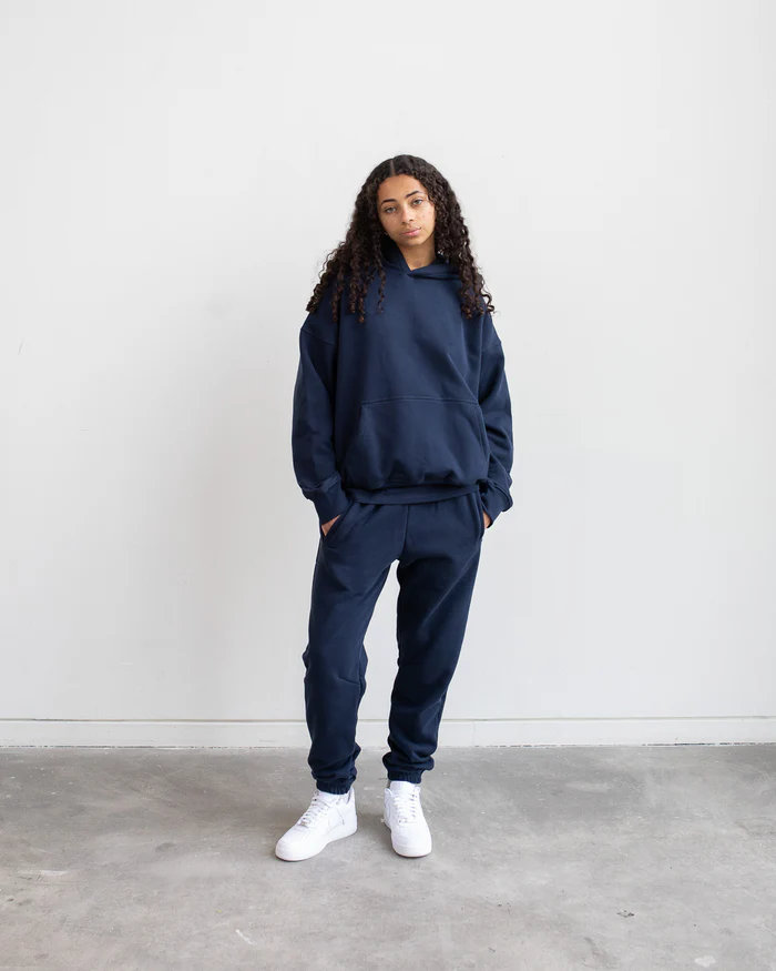 Drop Shoulder Hoodie Navy