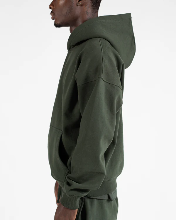 Drop Shoulder Hoodie Olive