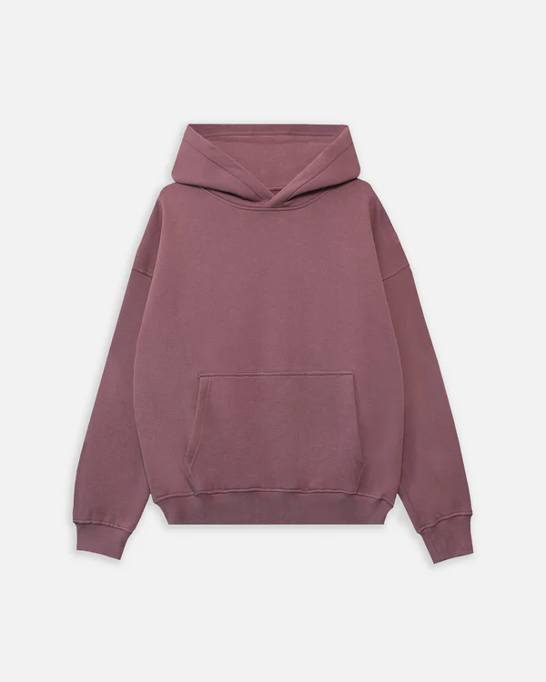 Drop Shoulder Hoodie Mauve