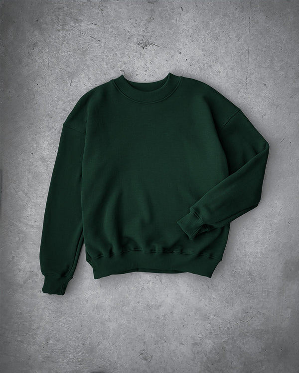 Drop Shoulder Crewneck Sweatshirt Navy